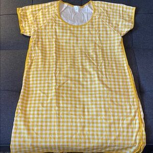 Yellow Gingham nightgown